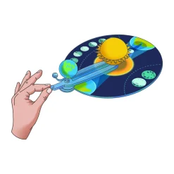 CLEMENTONI scienza & gioco sistema solare: orbita di terra e luna 19402 – gioco educativo astronomia><noscript><img width=