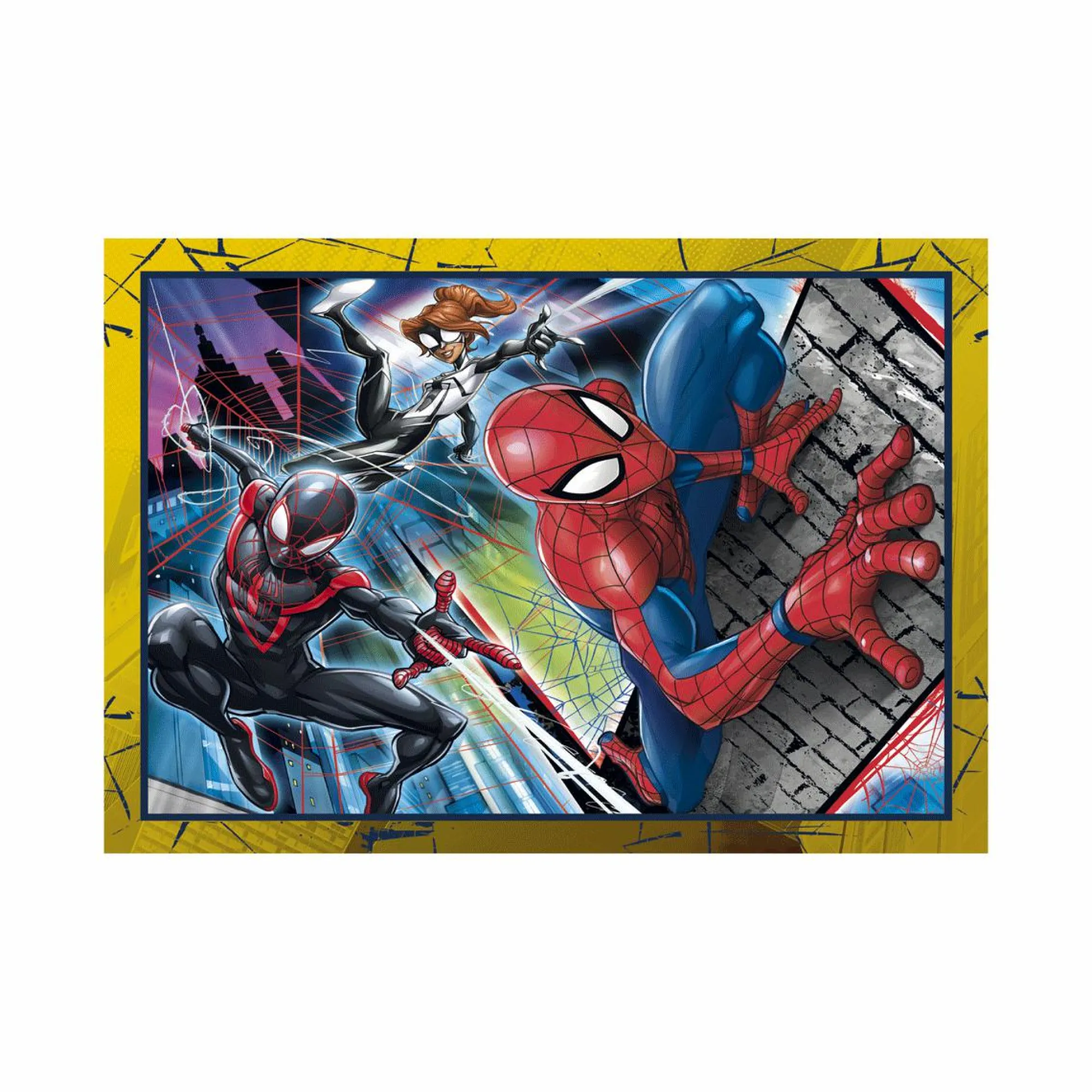 CLEMENTONI supercolor puzzle 4in1 marvel spiderman – 1×12 + 1×16 + 1×20 + 1×24 pezzi, puzzle bambini 3 anni> Puzzle Per Bambini