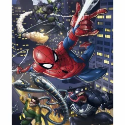 CLEMENTONI supercolor puzzle – marvel spiderman – 180 pezzi, puzzle bambini 7 anni> Puzzle Per Bambini