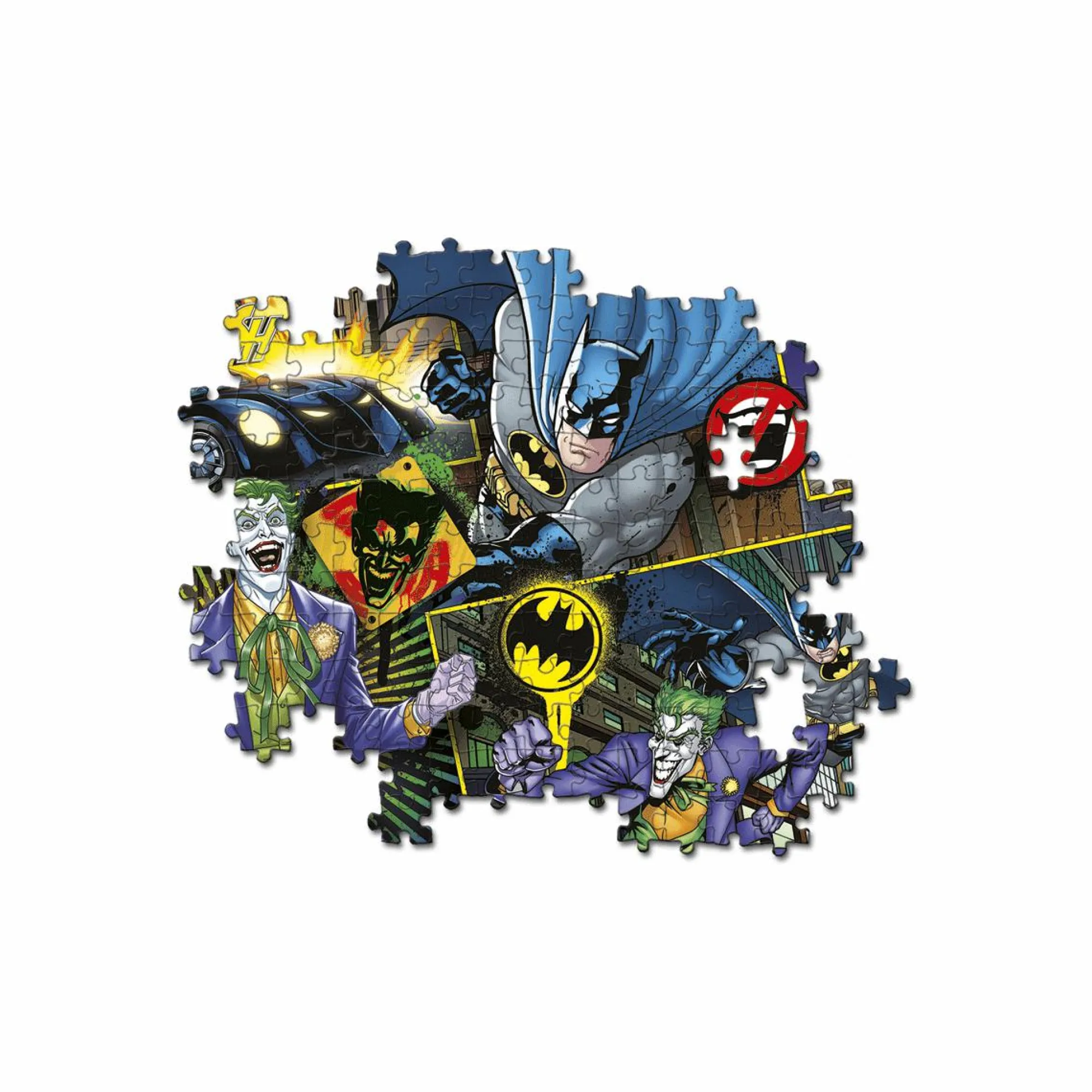 CLEMENTONI supercolor puzzle – batman – 104 pezzi, puzzle bambini 6 anni> Puzzle Per Bambini