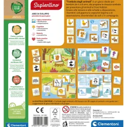 SAPIENTINO Clementoni tombola degli animali 16842 – gioco tradizionale tombola per bambini> Giochi Educativi In Legno