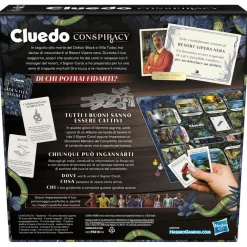 HASBRO GAMING Cluedo conspiracy, gioco da tavolo per adulti e ragazzi, dai 14 anni in su, gioco di strategia con identità segrete, per 4-10 giocatori><noscript><img width=