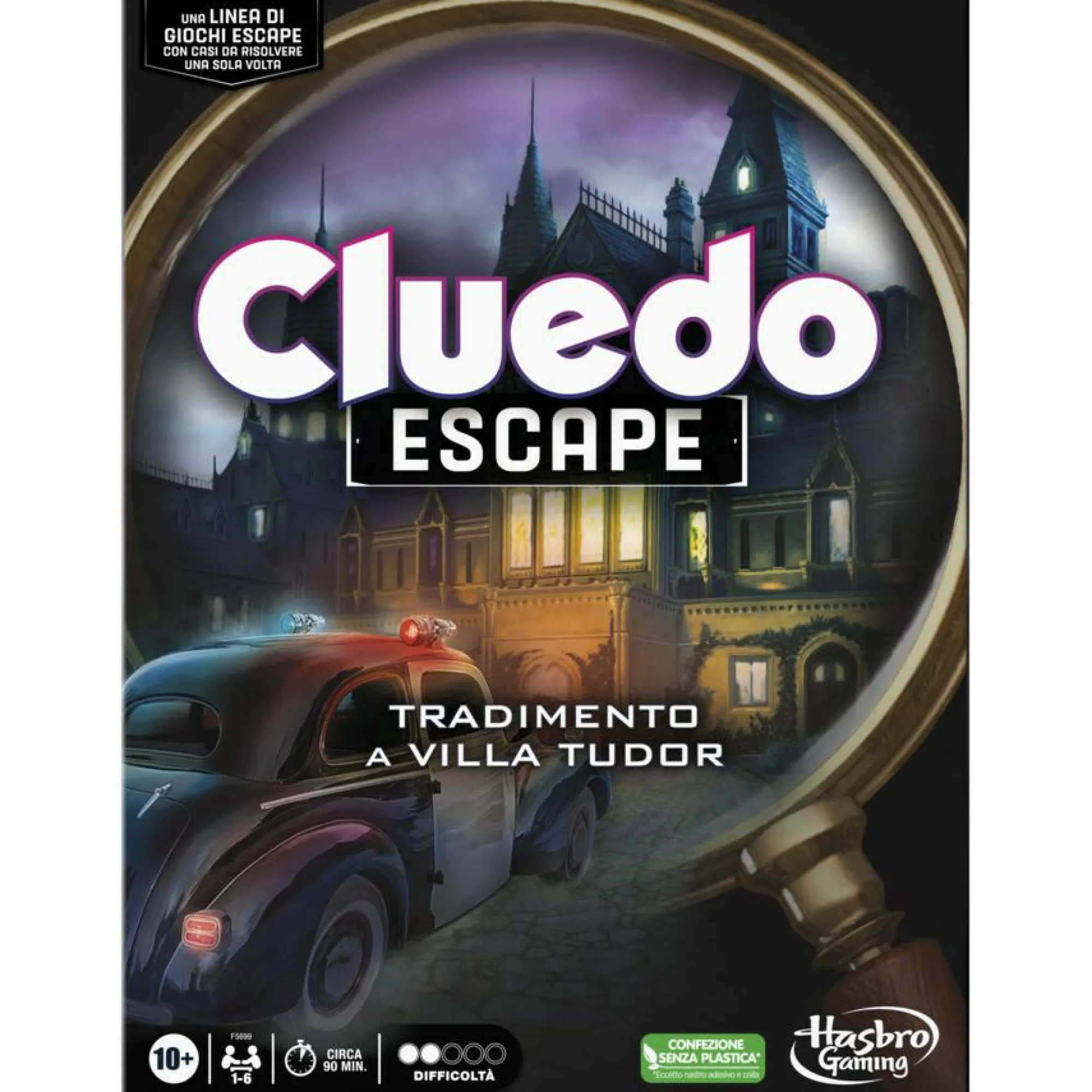 HASBRO GAMING Cluedo escape – il tradimento a villa tudor refresh, un gioco di misteri ed enigmi in versione escape game, un gioco da tavolo cooperativo per famiglie, dai 10 anni in su, da 1 a 6 giocatori> Giochi Da Tavolo Per Adulti E Carte Collezionabili|Giochi Escape Room Ed Enigmi