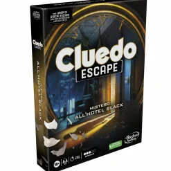 HASBRO GAMING Cluedo escape – mistero all’hotel black, gioco da tavolo, giochi in versione escape room da risolvere 1 volta sola, giochi di mistero, dai 10 anni in su><noscript><img width=