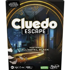 HASBRO GAMING Cluedo escape – mistero all’hotel black, gioco da tavolo, giochi in versione escape room da risolvere 1 volta sola, giochi di mistero, dai 10 anni in su><noscript><img width=