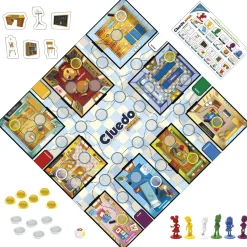 HASBRO GAMING Cluedo junior, gioco in scatola , tabellone fronte-retro, 2 giochi in 1, gioco di mistero per bambini e bambine più piccoli, giochi da tavolo per bambini e bambine><noscript><img width=