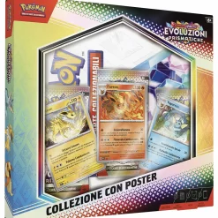POKEMON Collezione con poster dell’espansione  scarlatto e violetto – evoluzioni prismatiche> Giochi Di Carte