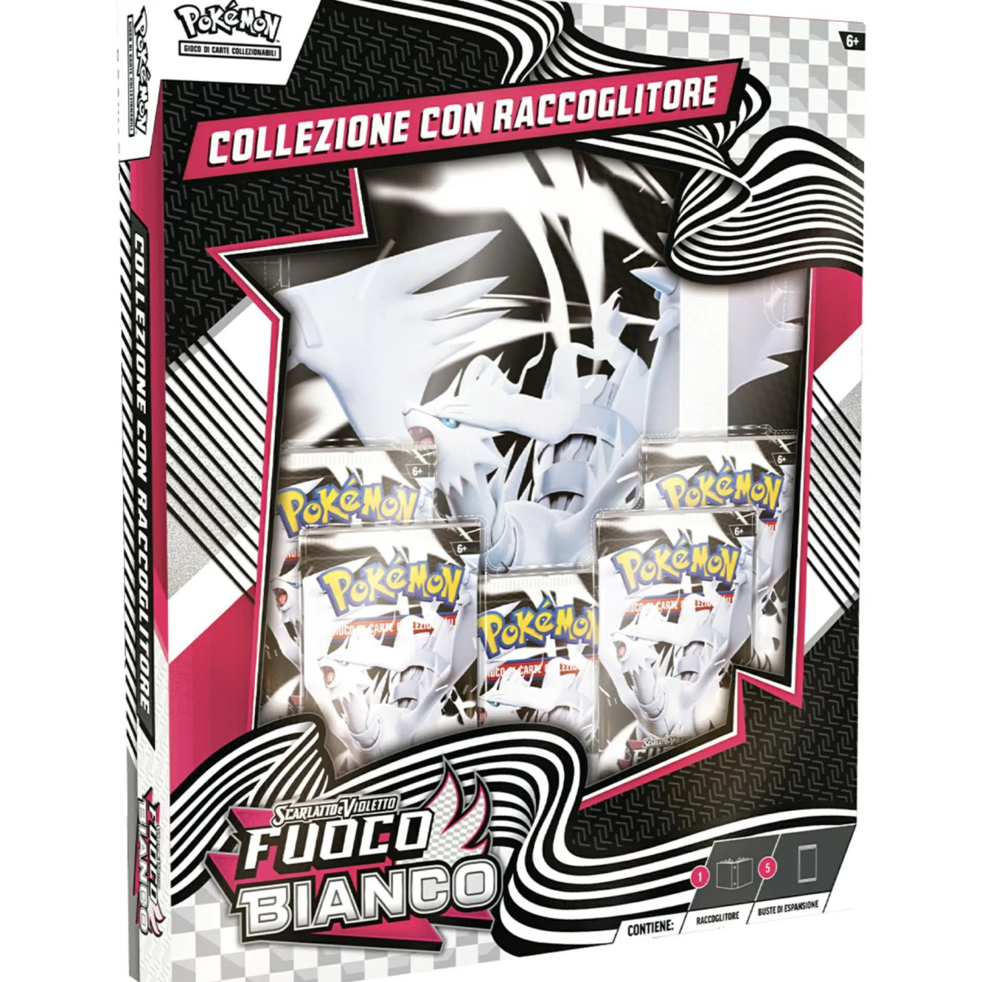 POKEMON Collezione con raccoglitore dell’espansione scarlatto e violetto – fuoco bianco del gcc pokémon> Giochi Di Carte