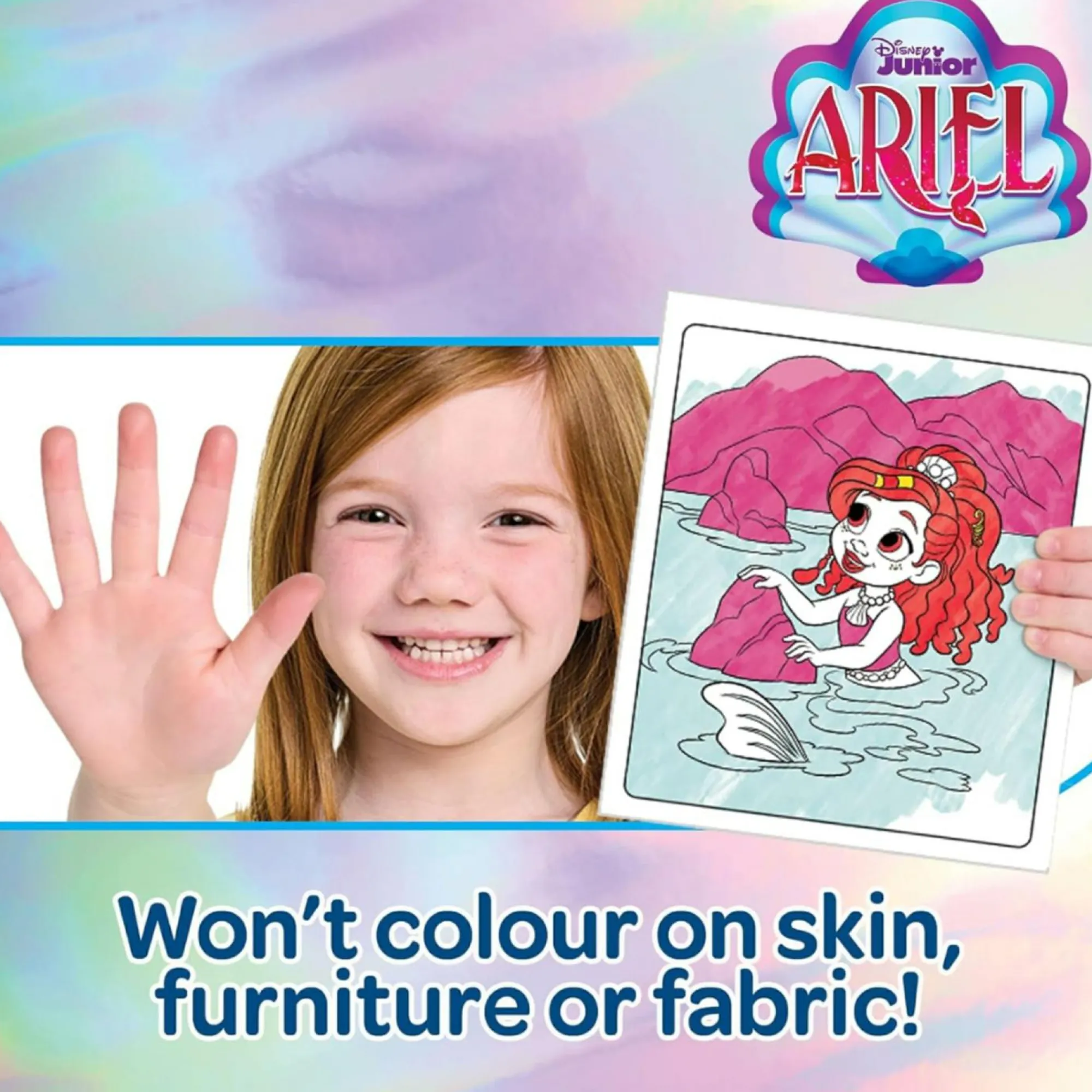 CRAYOLA Color wonder, ariel set con 18 pagine da colorare e 4 pennarelli> Kit Artistici E Pittura