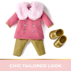 FAO Schwarz Completo alla moda designer peacot per bambole fao baby, 35 cm> Vestiti Per Bambole E Fashion Dolls