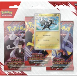 POKEMON Confezione singola e assortita da tre buste dell’espansione  scarlatto e violetto – rivali predestinati><noscript><img width=