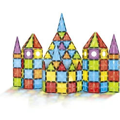 ZIG ZAG Costruzioni magnetiche per bambini – 100 piastrelle magnetiche> Set Costruzioni