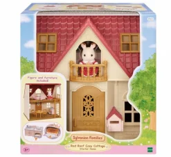 SYLVANIAN FAMILIES Cosy cottage starter home – la casa più famosa del villaggio sylvanian con tante cose divertenti da fare> Mini Dolls