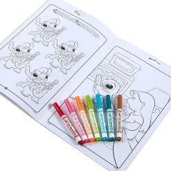 CRAYOLA – album attività & coloring lilo&stitch, 32 pagine da colorare e 7 mini pennarelli lavabili, 04-0865><noscript><img width=