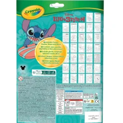 CRAYOLA – album attività & coloring lilo&stitch, 32 pagine da colorare e 7 mini pennarelli lavabili, 04-0865><noscript><img width=