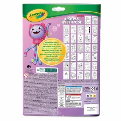 CRAYOLA – album da colorare con attività & coloring gabby’s dollhouse, 32 pagine da colorare e 7 mini pennarelli lavabili><noscript><img width=