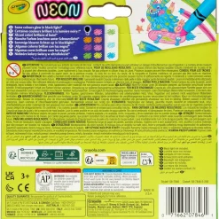 CRAYOLA 10 pennarelli lavabili con maxi punta neon> Kit Artistici E Pittura