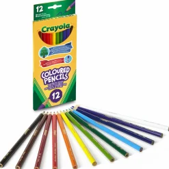 CRAYOLA – scatola da 12 matite colorate di legno fsc – pastelli colorati con mina resistente> Kit Artistici E Pittura
