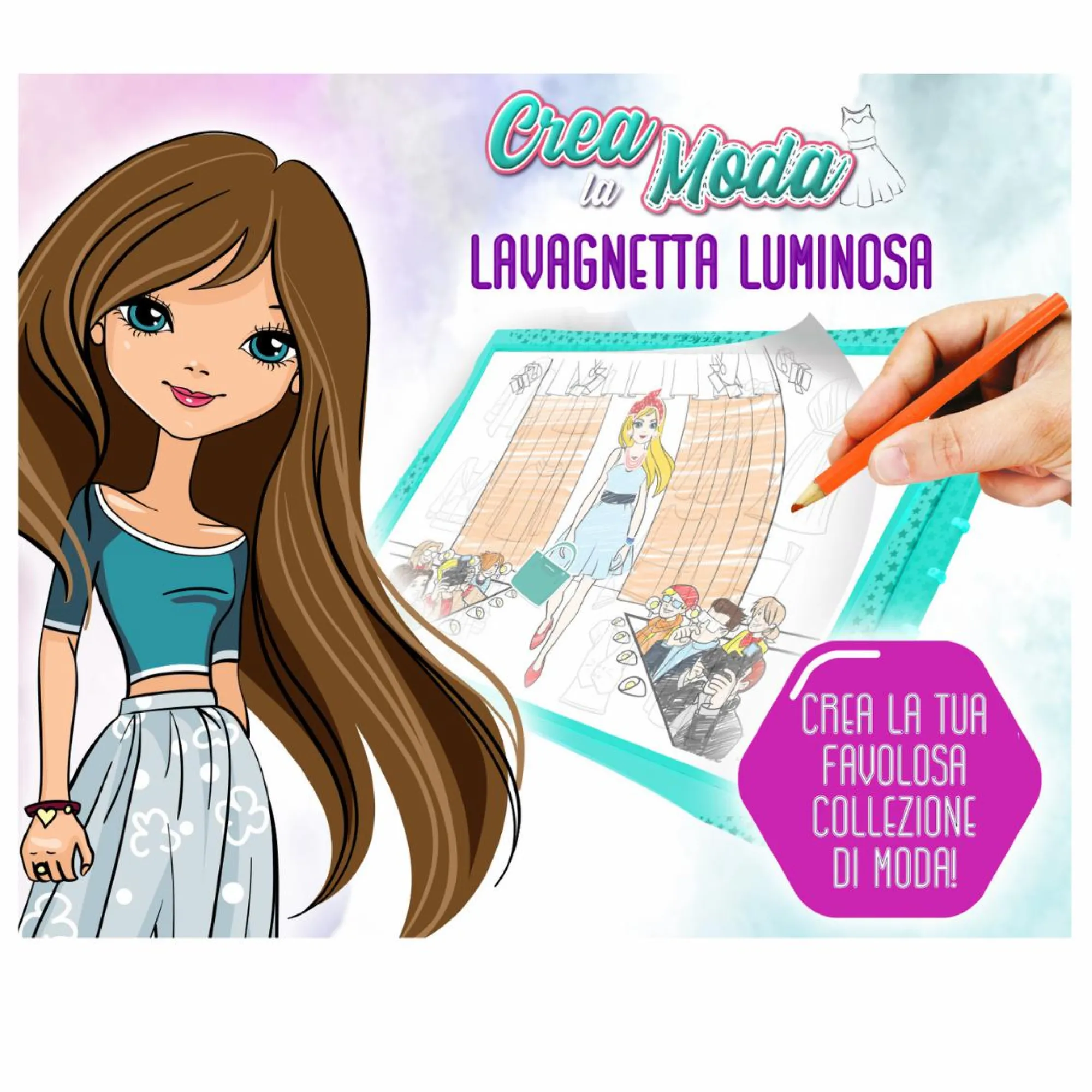 CRAYOLA creations – crea la moda – lavagnetta luminosa con accessori> Moda, Gioielli, Decorazioni, Cosmetici