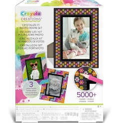CRAYOLA creations – set cornici portafoto personalizzabili con cristalli colorati, attività creativa e regalo per bambine, da 8 anni><noscript><img width=