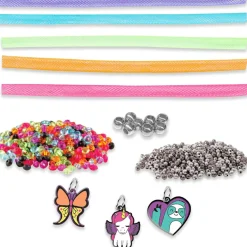 CRAYOLA creations – set crea i tuoi braccialetti unicorn magic, attività creativa e regalo per bambine, da 8 anni> Kit Artistici E Pittura