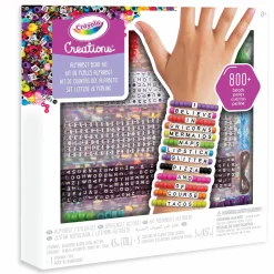 CRAYOLA creations, set per braccialetti e bijoux con lettere e perle con più di 800 perline, attività creativa e regalo per bambine, da 8 anni> Moda, Gioielli, Decorazioni, Cosmetici