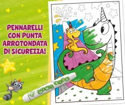 CRAYOLA mini kids – maxi pagine da colorare – album con 18 pagine da colorare con 4 pennarelli super lavabili adatti ai bambini dai 18 mesi – 25-1045> Kit Artistici E Pittura
