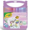 CRAYOLA pastel valigetta rosa – set 65 pezzi con pennarelli lavabili supertips, colori assortiti pastello – attività creativa e regalo bambini 4+> Kit Artistici E Pittura