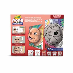 CRAYOLA pops 3d activity set cuccioli di animali – colora e crea disegni tridimensionali><noscript><img width=