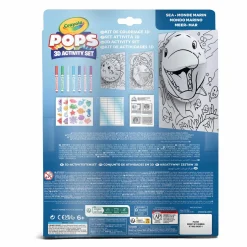 CRAYOLA pops 3d activity set delfino e mondo marino – colora e crea disegni tridimensionali> Kit Artistici E Pittura