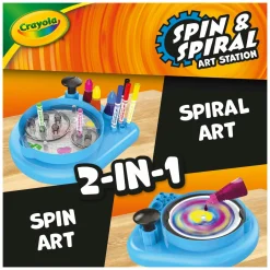 CRAYOLA spin & spiral art station set – crea vortici di colore><noscript><img width=