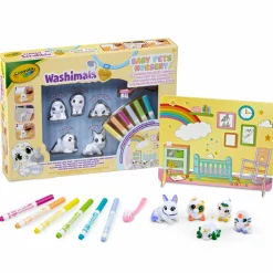 CRAYOLA washimals baby pets nursery – l’asilo nido dei cuccioli> Kit Artistici E Pittura