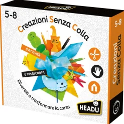 HEADU Creazioni senza colla. scopri e trasforma la carta! handmade creations.  4-8 anni> Kit Artistici E Pittura
