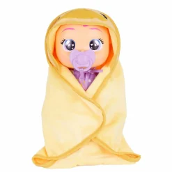 CRY BABIES bathtime zoe, bambola che fa il bagnetto e reagisce con suoni in acqua, corpo impermeabile ed accappatoio incluso> Bambolotti