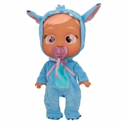Disney Cry babies stitch, bambola che indossa iconico vestito di stitch con ciuccio e biberon e piange lacrime vere> Bambolotti