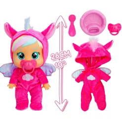 CRY BABIES loving care dreamy, jenna e hannah, bambola singola assortita con 3 accessori ciascuna, piangono lacrime vere><noscript><img width=