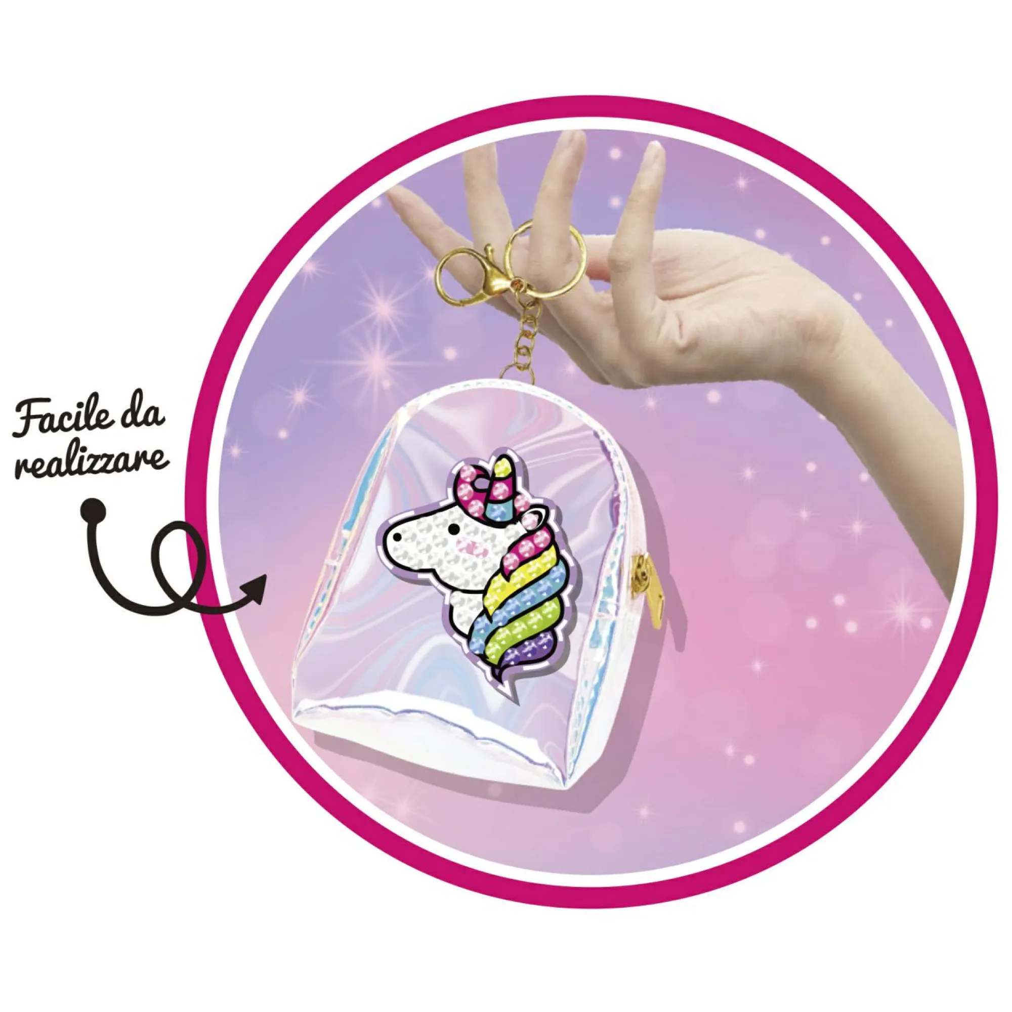 Crystal art portachiavi: set personalizzabile con unicorno e gemme colorate – crea mania> Moda, Gioielli, Decorazioni, Cosmetici