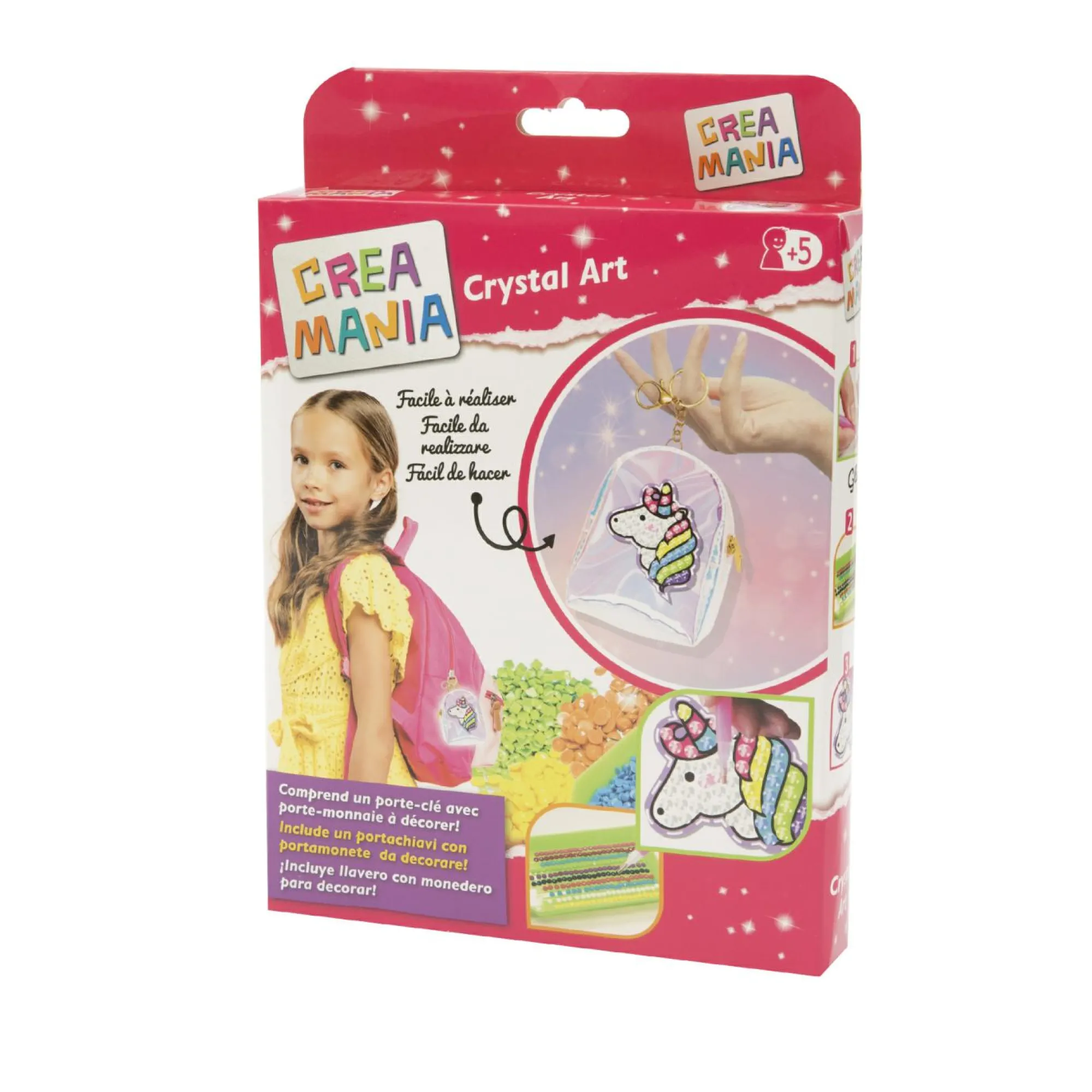 Crystal art portachiavi: set personalizzabile con unicorno e gemme colorate – crea mania> Moda, Gioielli, Decorazioni, Cosmetici
