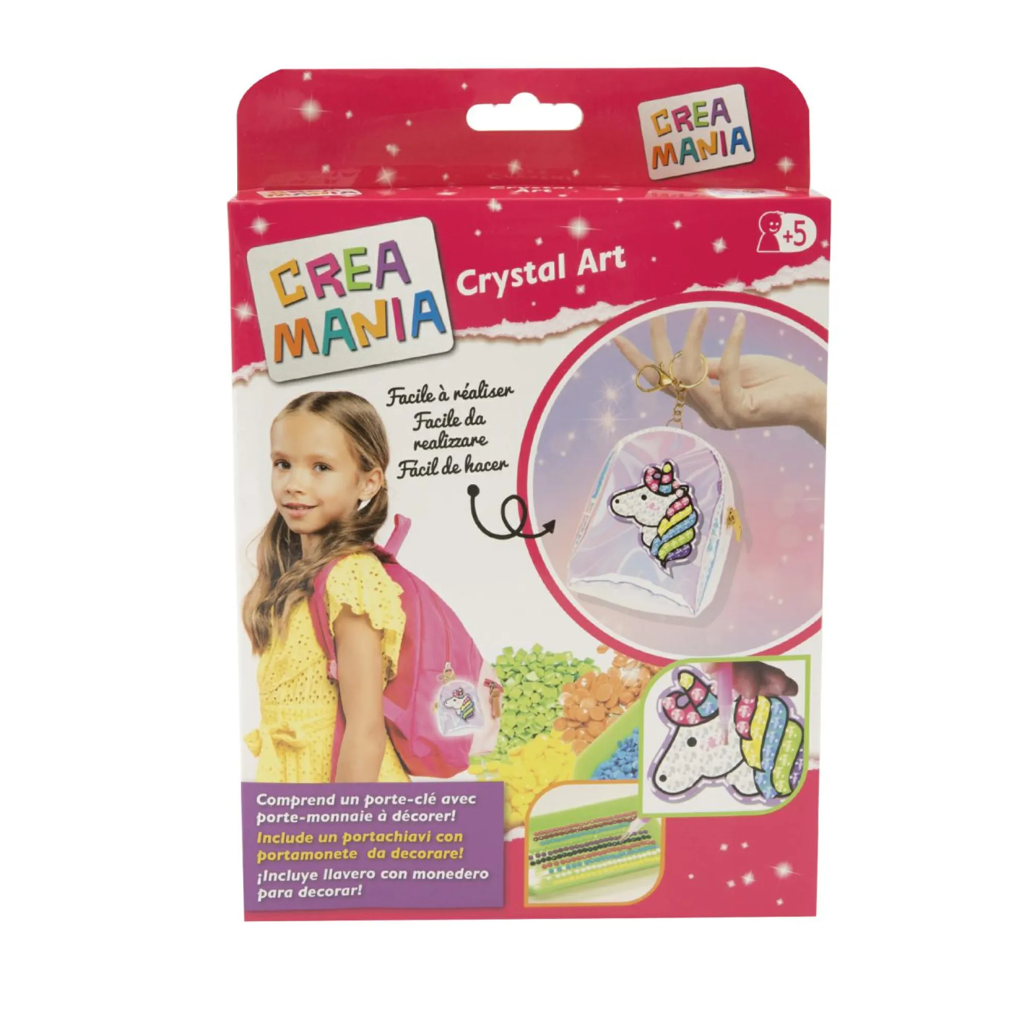 Crystal art portachiavi: set personalizzabile con unicorno e gemme colorate – crea mania> Moda, Gioielli, Decorazioni, Cosmetici