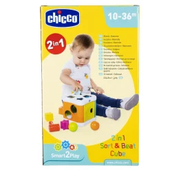 Chicco Cubo incastra e martella, gioco forme e incastri, 10 – 36 mesi><noscript><img width=