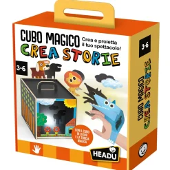 HEADU Cubo magico crea storie.crea e proietta il tuo spettacolo!made in italy.  teacher tested> Primi Apprendimenti