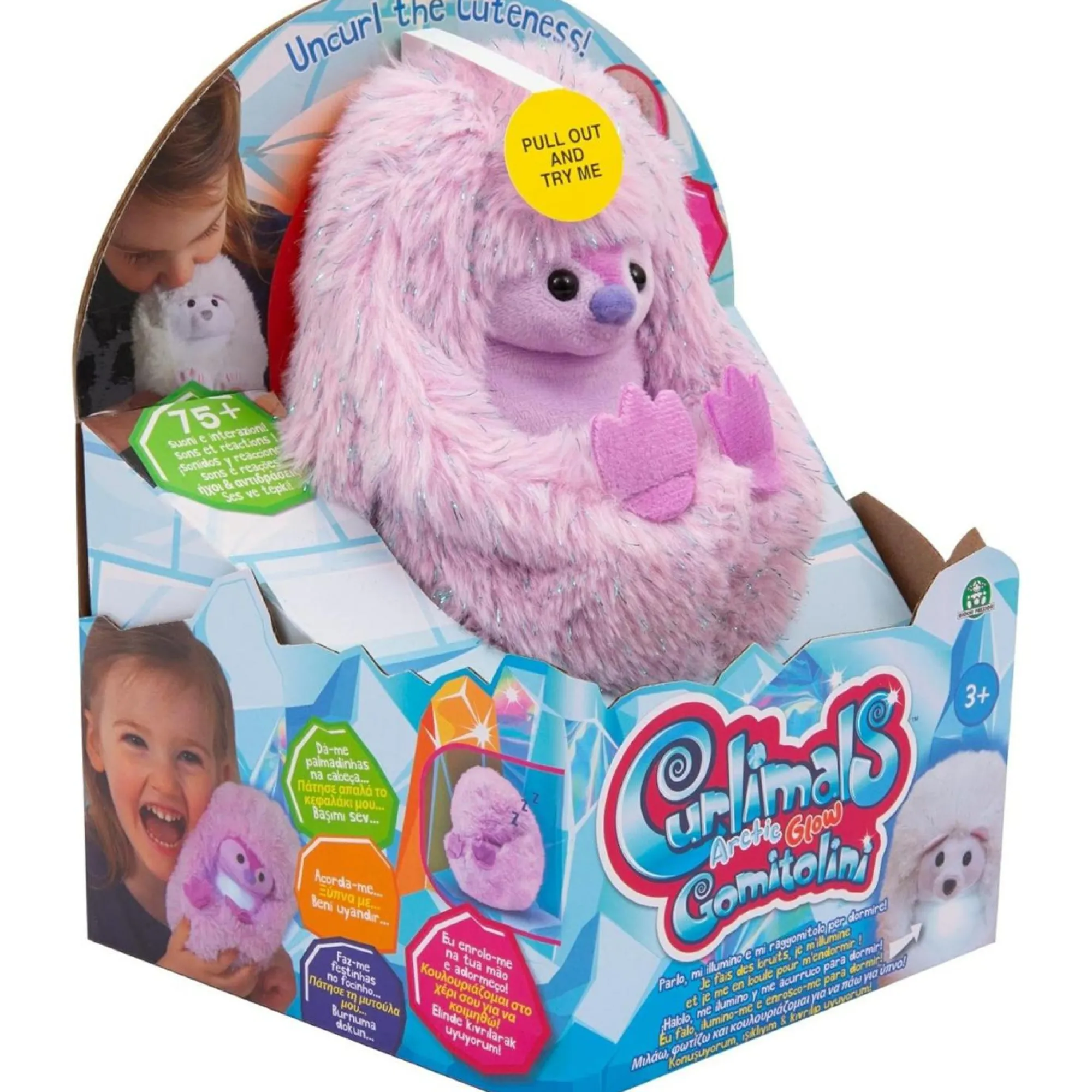 Curlimals artic assortito – peluche interattivo con 60 suoni e luci> Peluche Interattivi
