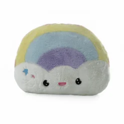 AMI PLUSH Cuscino decorativo assortito a forma di stellina o arcobaleno – morbidi e colorati per la cameretta –> Peluche Tradizionali