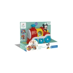 BABY CLEMENTONI Disney baby mickey shape sorter train – trenino incastra forme con mickey – giallo – da 9 mesi – clementoni><noscript><img width=