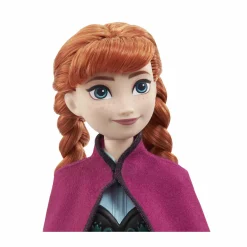 Disney frozen – anna, bambola con abito elegante e accessori ispirati al film dsney frozen 1, giocattolo per bambini, 3+ anni, hlw49><noscript><img width=