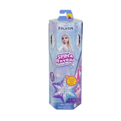 Disney frozen – elsa spin & reveal, set con bambola e 11 sorprese da scoprire, 5 accessori e 5 adesivi inclusi><noscript><img width=