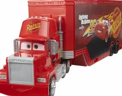 Cars Disney pixar – mack trasformabile playset, giocattolo 2 in 1 con camion e officina per la messa a punto, con lanciatore, ponte , giocattolo per bambini 3+ anni> Macchinine Bambini