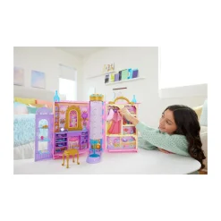 DISNEY PRINCESS – guardaroba da favola, playset armadio apribile fino a 60cm con 2 abiti e 25 accessori> Fashion Dolls