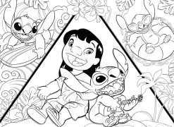 Disney puzzle df maxifloor 150 lilo & stitch><noscript><img width=