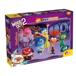 Disney puzzle double face inside out 2 – maxi floor 60 pezzi, 70×50 cm – scena da colorare inclusa> Puzzle Per Bambini